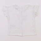 Vertbaudet - tee-shirt blanc, or - 9 mois