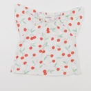 Vertbaudet - tee-shirt blanc, rouge - 9 mois