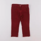 Vertbaudet - pantalon doublé rouge - 2 ans