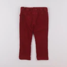 Vertbaudet - pantalon doublé rouge - 2 ans