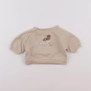 Vertbaudet - sweat beige - 1 mois