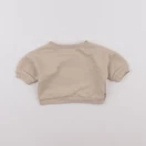 Vertbaudet - sweat beige - 1 mois