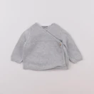 Vertbaudet - gilet gris - 1 mois