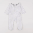 Jacadi - pyjama velours blanc - 6 mois