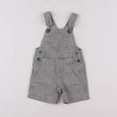 Petit Bateau - salopette gris - 6 mois