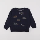 Monoprix - sweat bleu - 4 ans