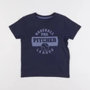 Vertbaudet - tee-shirt bleu - 6 ans