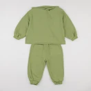 Gamin gamine - ensemble vert - 2 ans
