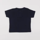 Petit Bateau - tee-shirt bleu - 12 mois
