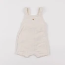 Vertbaudet - salopette beige - 6 mois