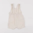 Vertbaudet - salopette beige - 6 mois
