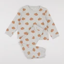 Monoprix - pyjama coton marron - 4 ans