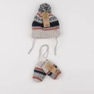 Tape à l'oeil - ensemble bonnet/moufles multicolore - 12/24 mois