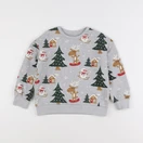 Vertbaudet - sweat imprimé au dos multicolore - 6 ans