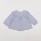 Cyrillus - blouse bleu, blanc - 18 mois