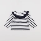 Jacadi - tee-shirt blanc, bleu - 6 mois