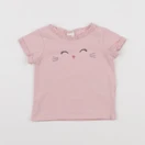H&M - tee-shirt rose - 6 mois