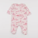 Petit Bateau - pyjama coton rose - 6 mois