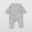 Vertbaudet - pyjama velours gris - 1 mois