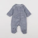Vertbaudet - pyjama velours bleu - 1 mois