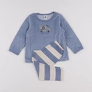 Vertbaudet - pyjama velours bleu - 2 ans