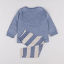 Vertbaudet - pyjama velours bleu - 2 ans