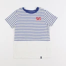 Okaidi - tee-shirt blanc, bleu - 6 ans