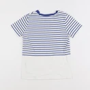Okaidi - tee-shirt blanc, bleu - 6 ans