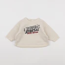 Petit Bateau - sweat beige - 6 mois