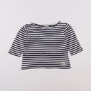 Armor Lux - tee-shirt bleu, blanc - 2 ans