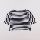 Armor Lux - tee-shirt bleu, blanc - 2 ans