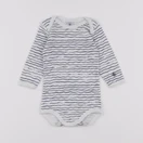 Petit Bateau - body bleu - 6 mois