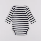 Maison Labiche - body bleu, blanc - 6 mois