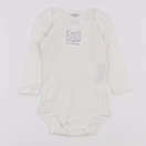 Petit Bateau - body blanc - 6 mois