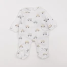 Vertbaudet - pyjama coton blanc - 1 mois