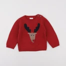 Vertbaudet - pull rouge - 18 mois