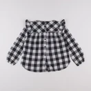 Buho - blouse blanc, bleu - 4 ans