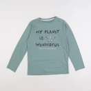 Vertbaudet - tee-shirt vert - 12 ans