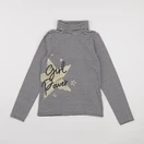 Vertbaudet - sous-pull blanc, bleu - 10 ans