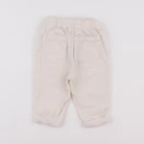 Vertbaudet - pantalon blanc - 6 mois