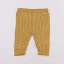 Vertbaudet - legging jaune, blanc - 6 mois