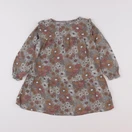 Vertbaudet - robe vert, orange - 3 ans