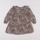 Vertbaudet - robe vert, orange - 3 ans