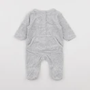 Vertbaudet - pyjama velours gris - 1 mois