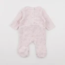Vertbaudet - pyjama velours rose - 1 mois