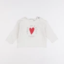 IKKS - tee-shirt beige - 18 mois