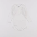 Petit Bateau - body à col blanc - 6 mois
