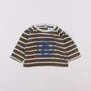 Petit Bateau - tee-shirt blanc, vert - 3 mois