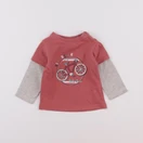 Vertbaudet - tee-shirt rouge - 6 mois