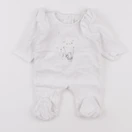 Vertbaudet - pyjama velours blanc - 0 mois